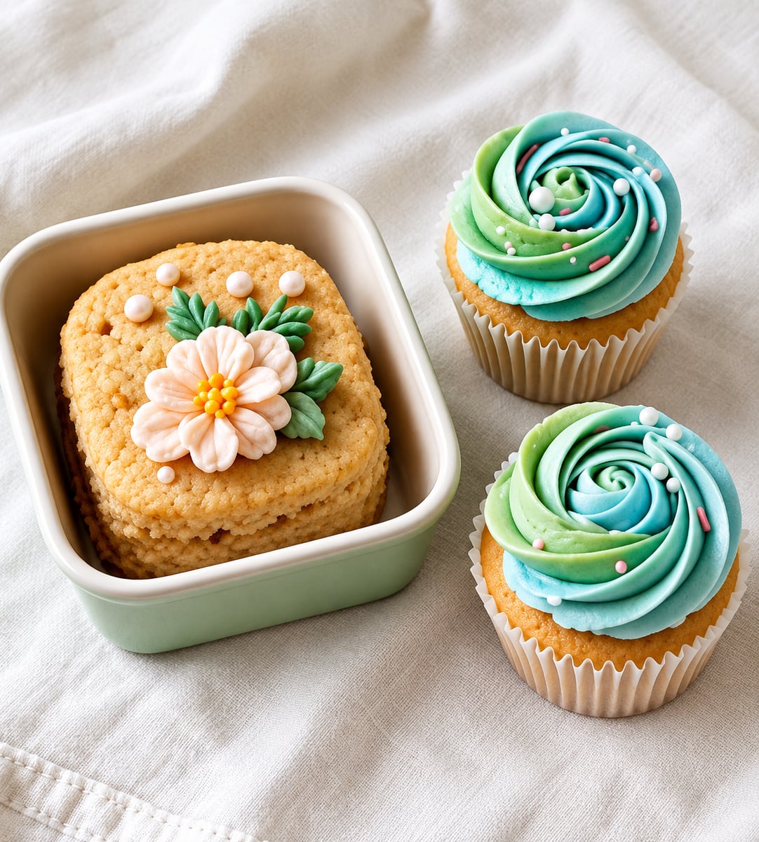 Bento cake + 2 Cupcakes – Easy Cakes Cape Town