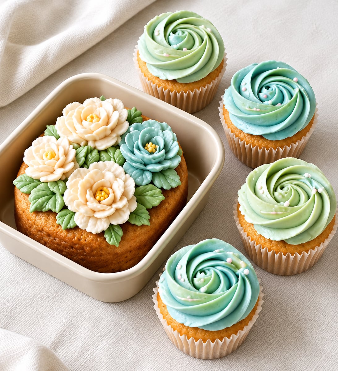 Bento cake + 5 Cupcakes – Easy Cakes Cape Town
